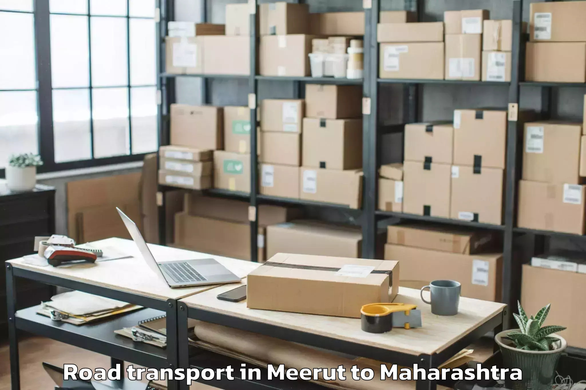 Book Meerut to Soegaon Road Transport Online